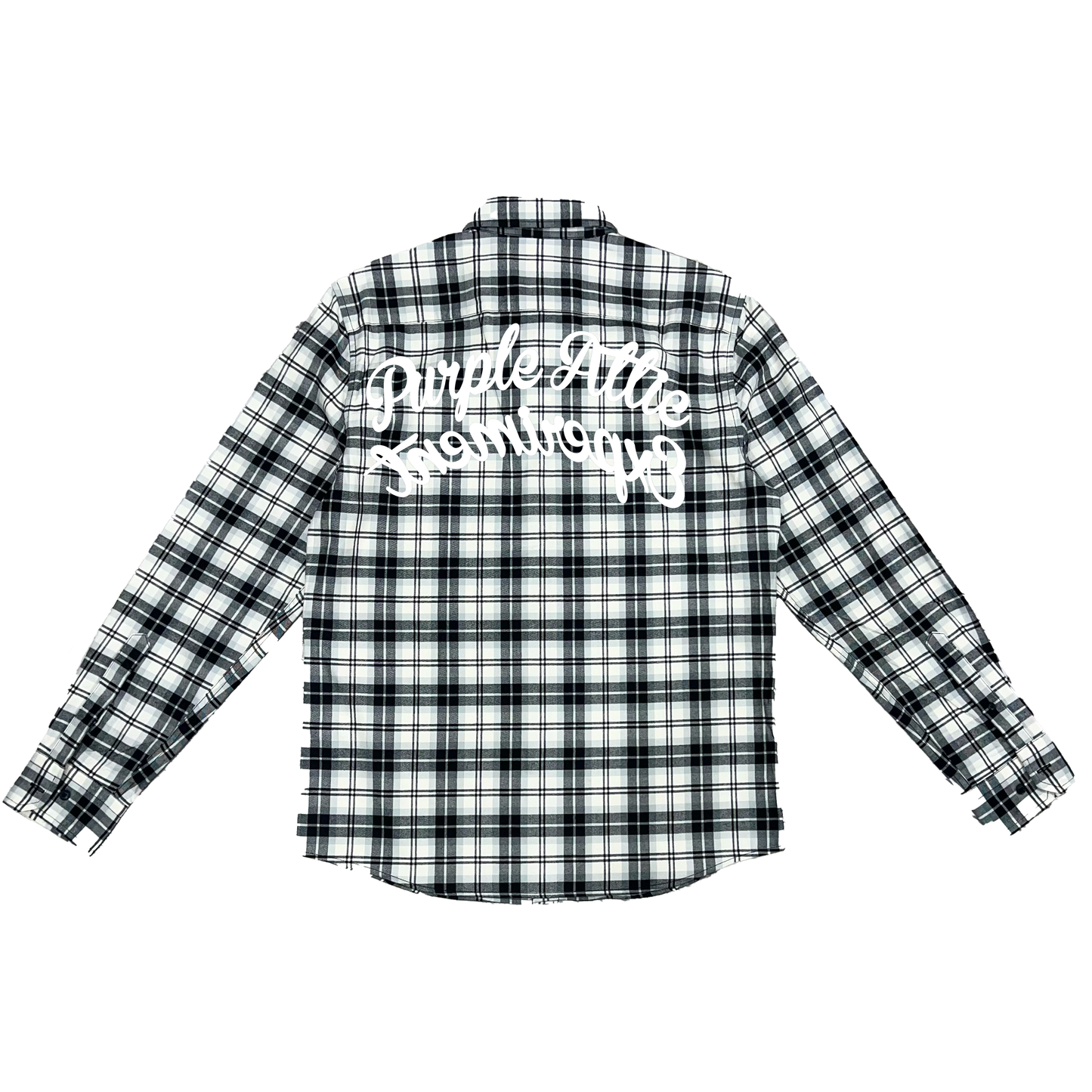 White/Black Flannel Shirt