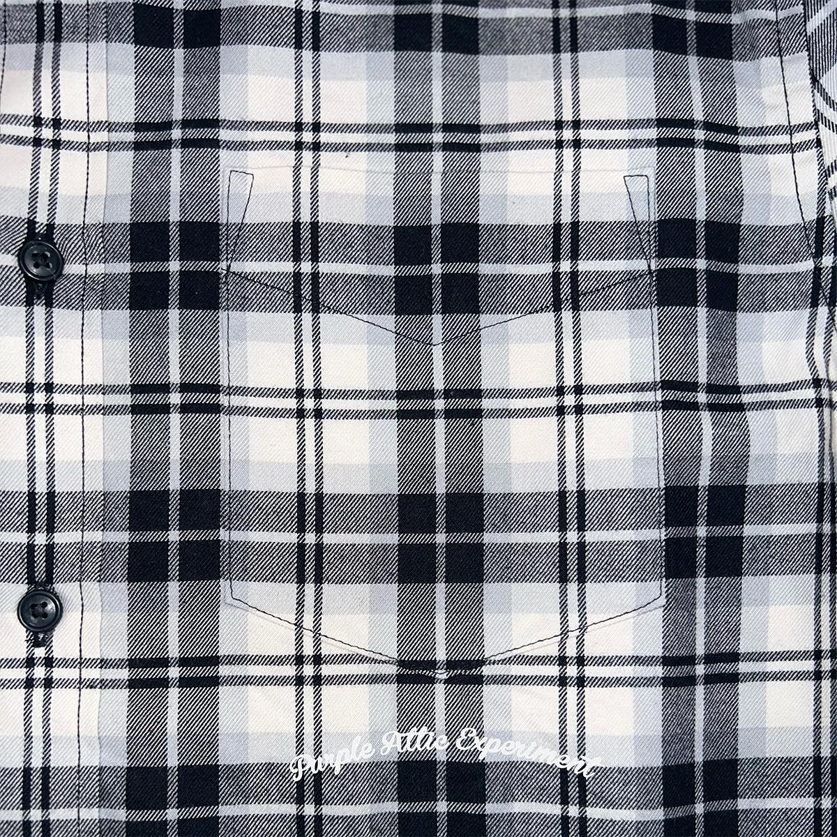 White/Black Flannel Shirt