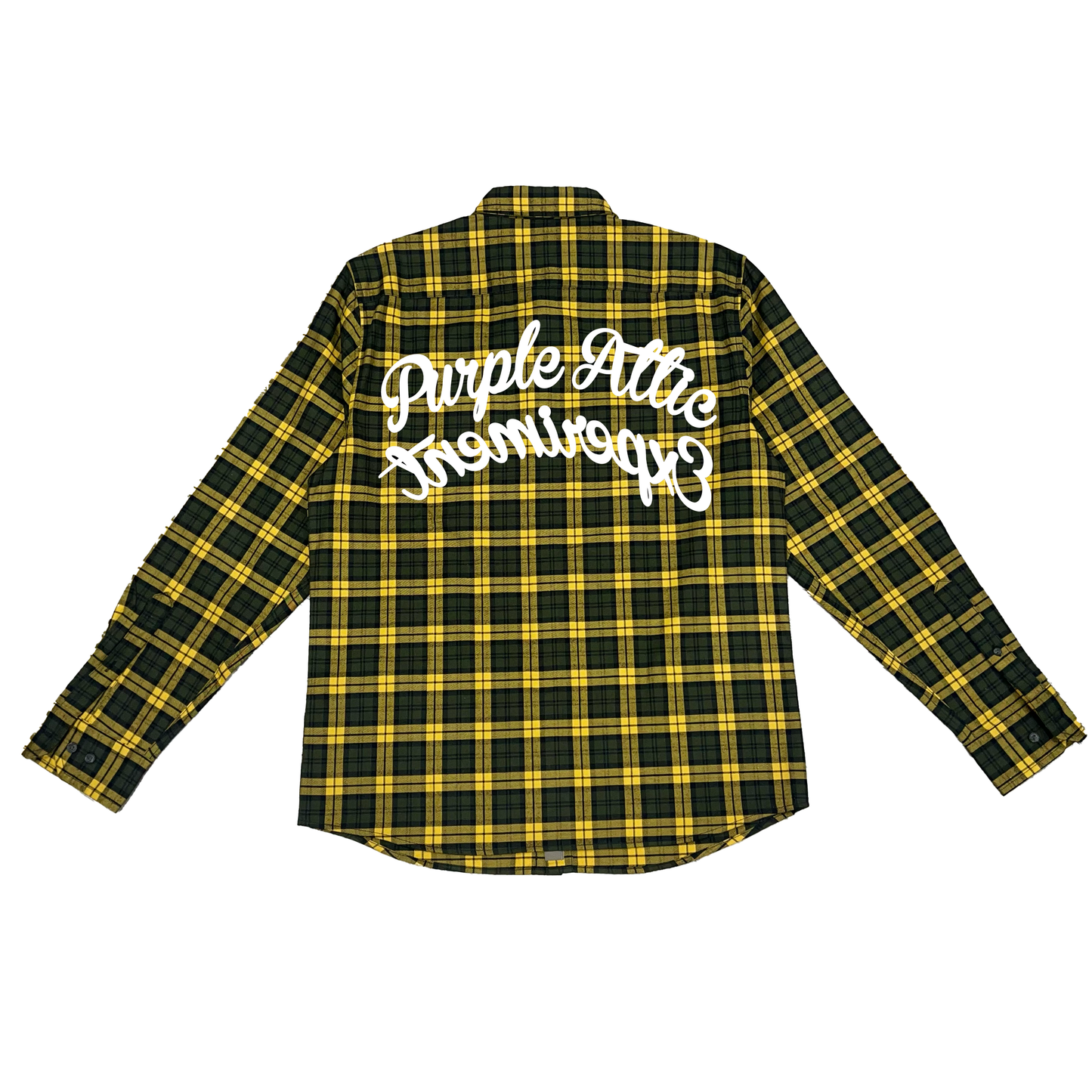 Green/Yellow/Black Flannel Shirt