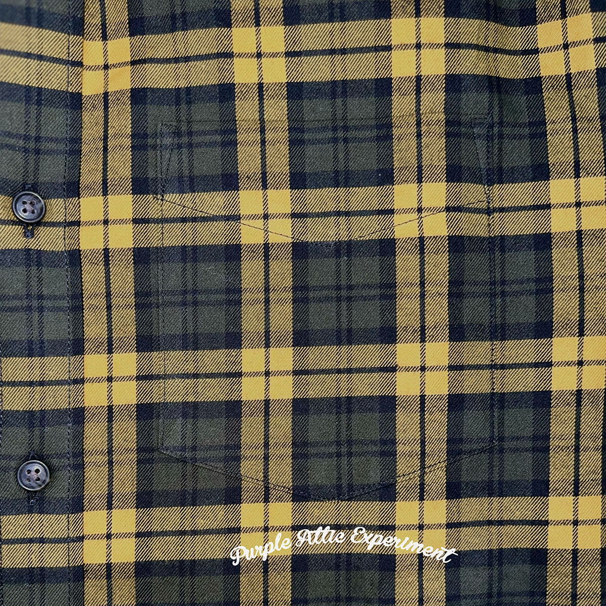 Green/Yellow/Black Flannel Shirt