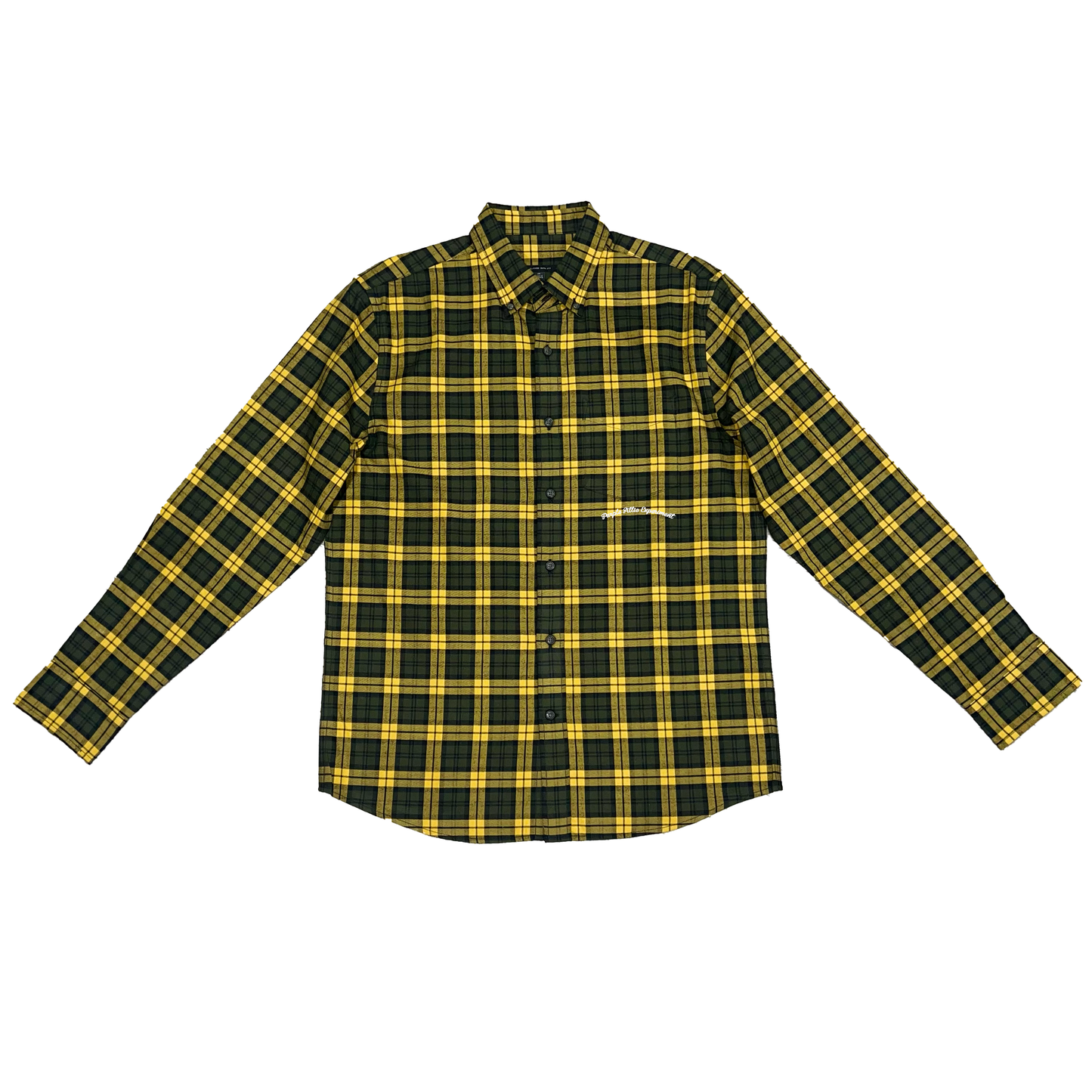 Green/Yellow/Black Flannel Shirt