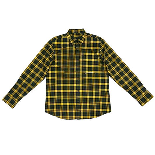 Green/Yellow/Black Flannel Shirt
